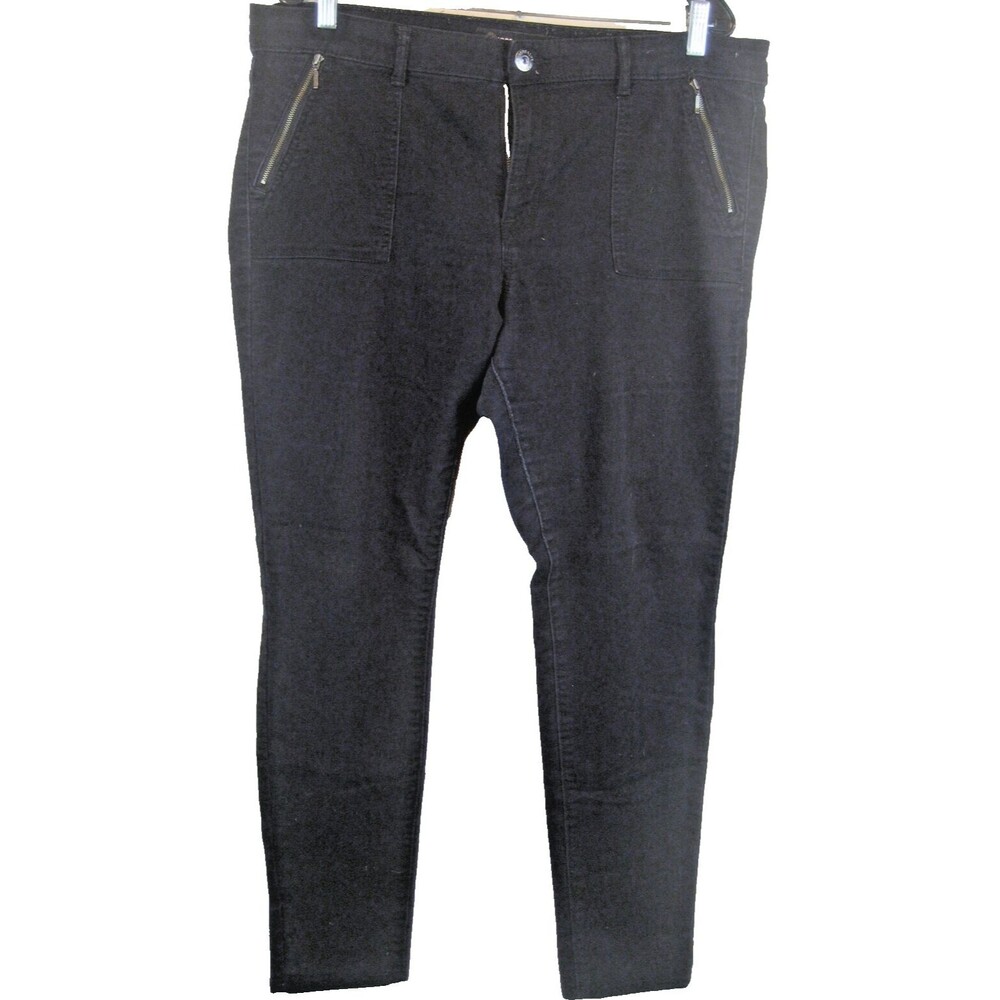 Womens Jordache Black Super Skinny Stretch Pants sz 16 (38x28x10r)